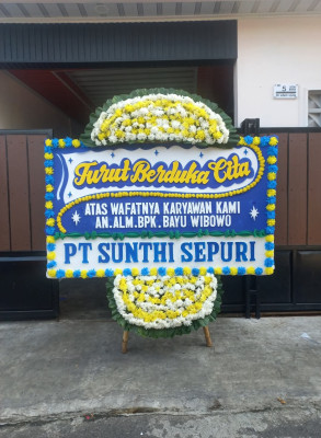 Papan Bunga Duka di Jakabaring