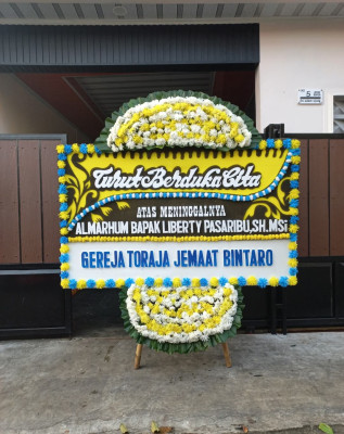 Papan Bunga Duka di Jakabaring